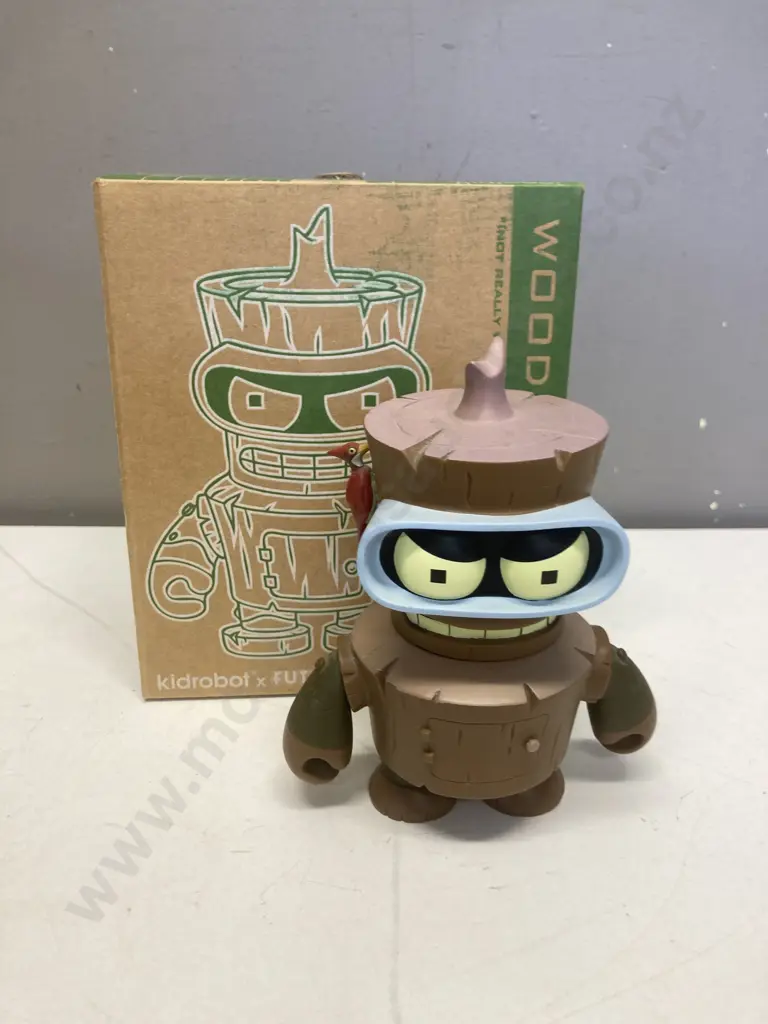 Kidrobot x Futurama Wooden Bender 6" Brown - T12YL011 Image 1++