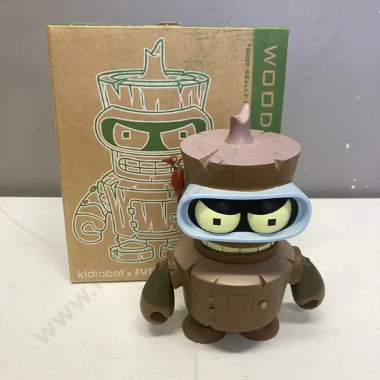 Kidrobot x Futurama Wooden Bender 6" Brown - T12YL011