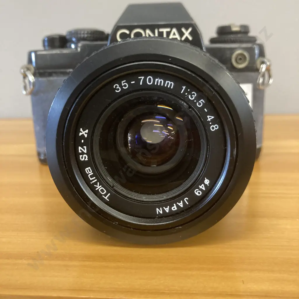 Contax 139 Quartz SLR Film Camera With 35-70mm Tokina SZ-X Lens, Japan. #035795 Image 1++
