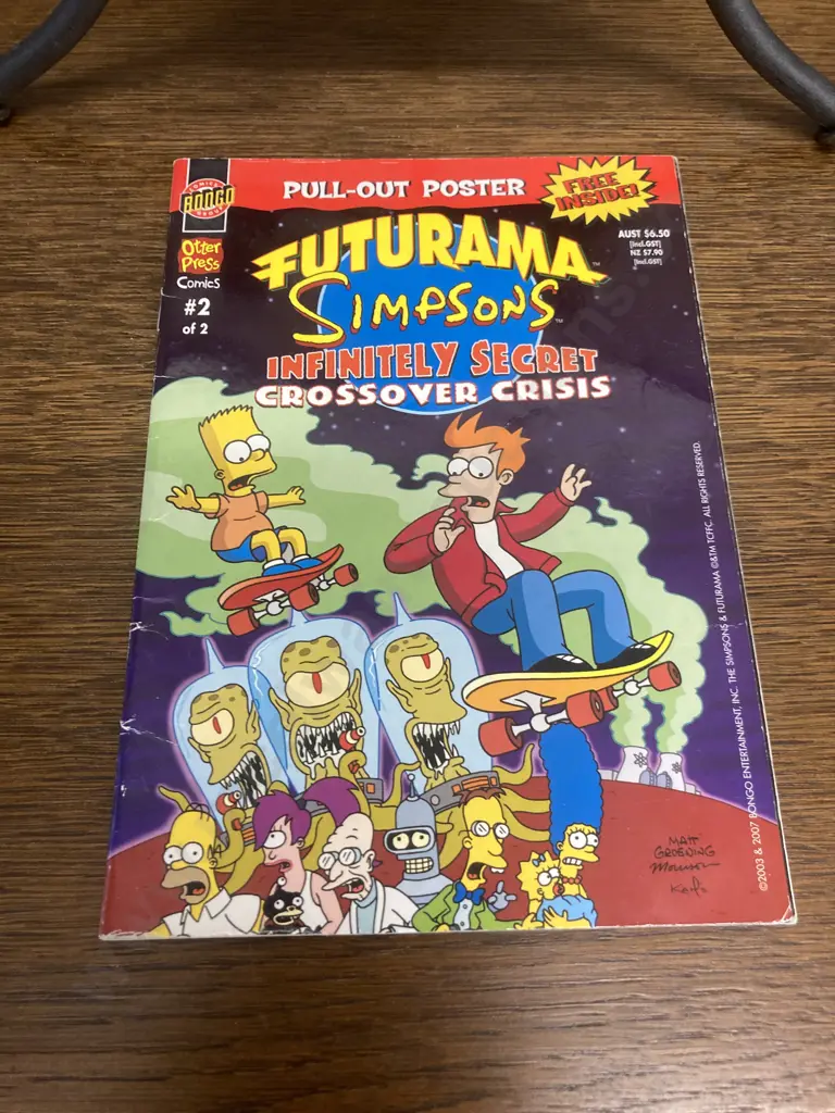 Simpsons Comics #1 - Treasure Trove - Bongo Comics & Futurama Simpsons Infinitely Secret Crossover Crisis #2 Image 1++