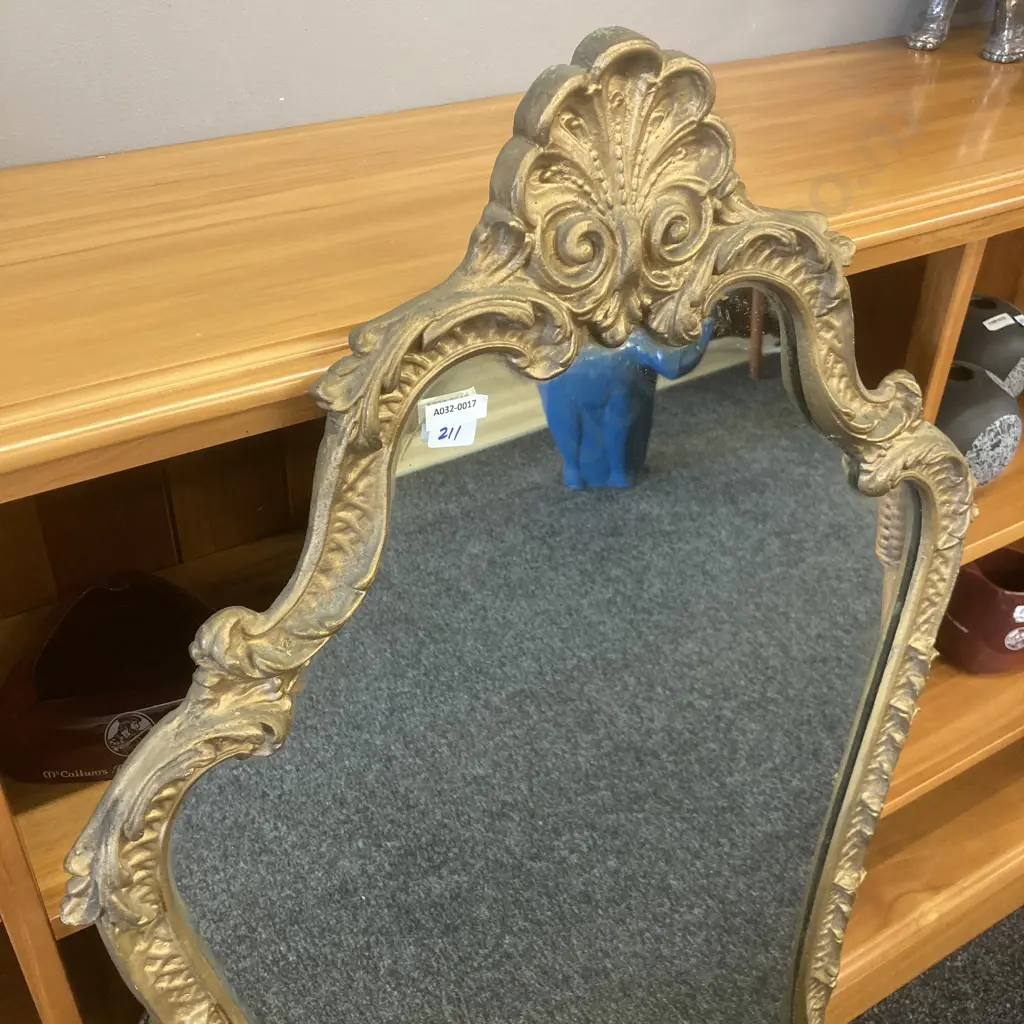 English Antique Ornate Gilt Framed Wall Mirror. 113 x 60cm Image 1++