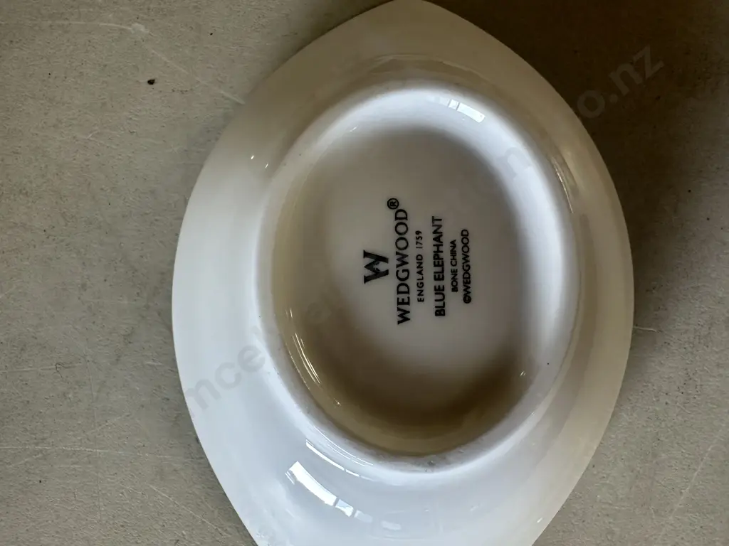 Wedgwood 'Blue Elephant' Horderves Dishes x5 Image 1++