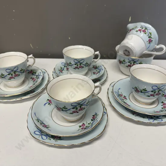 Colclough Pale Blue & White Tea Ware