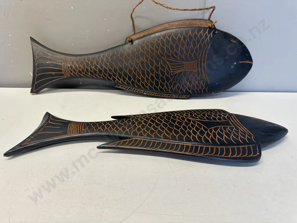 Vintage Wooden Fish Wall Art (As Found) Image 1++