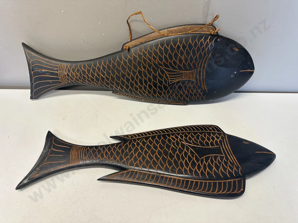 Vintage Wooden Fish Wall Art (As Found) Image 1++