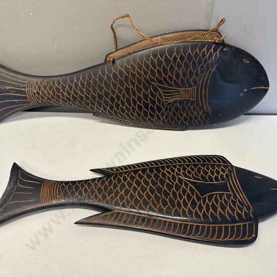 Vintage Wooden Fish Wall Art (As Found)