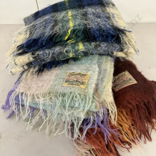 Selection Of Mohair Rugs Including Glentana Etc