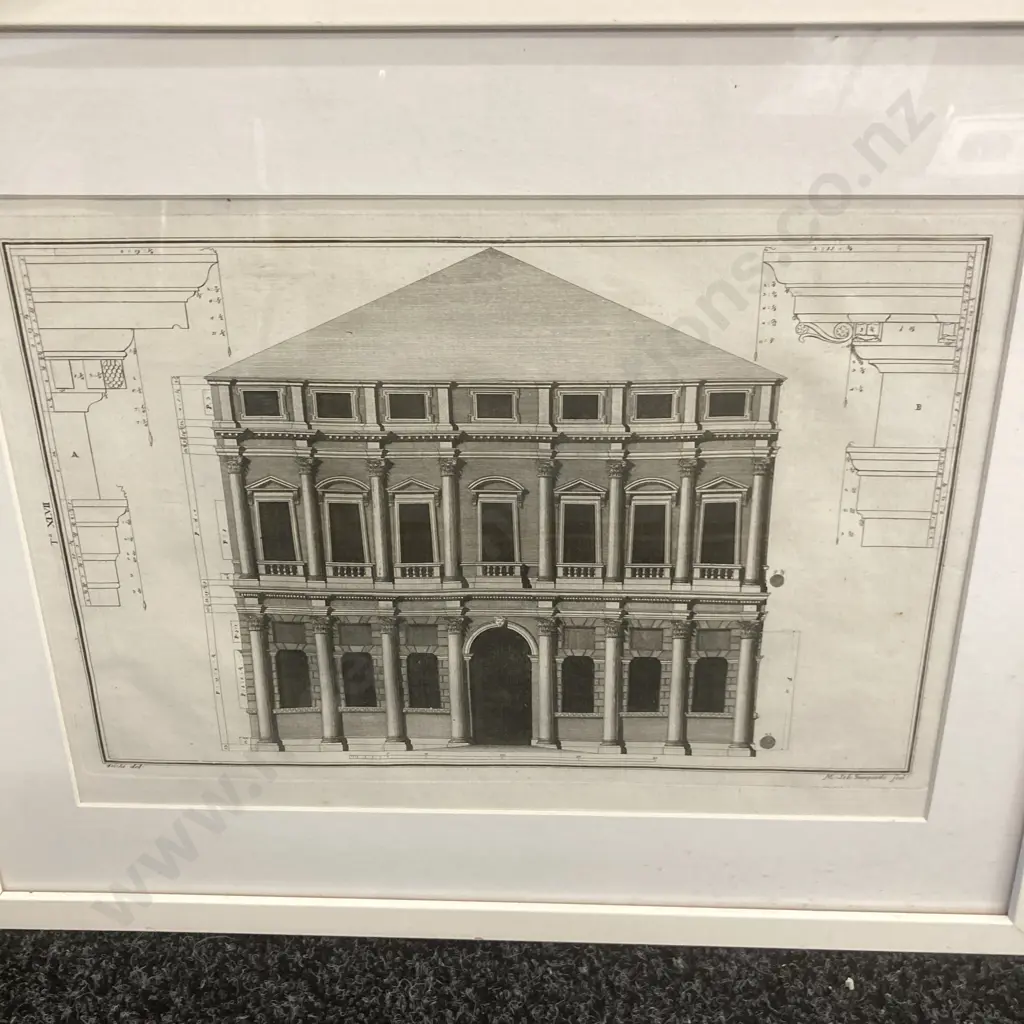Three Framed Prints of Antique Architecture. 44 x 54cm Image 1++