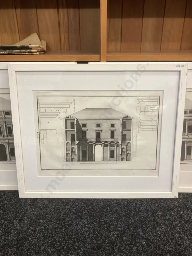 Three Framed Prints of Antique Architecture. 44 x 54cm Image 1++