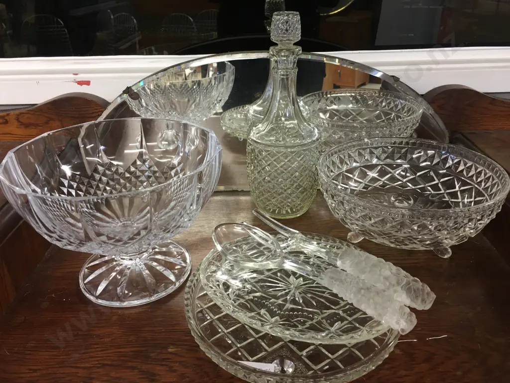 Assorted Vintage Cut Glass Items Unable to sell Donated Image 1++