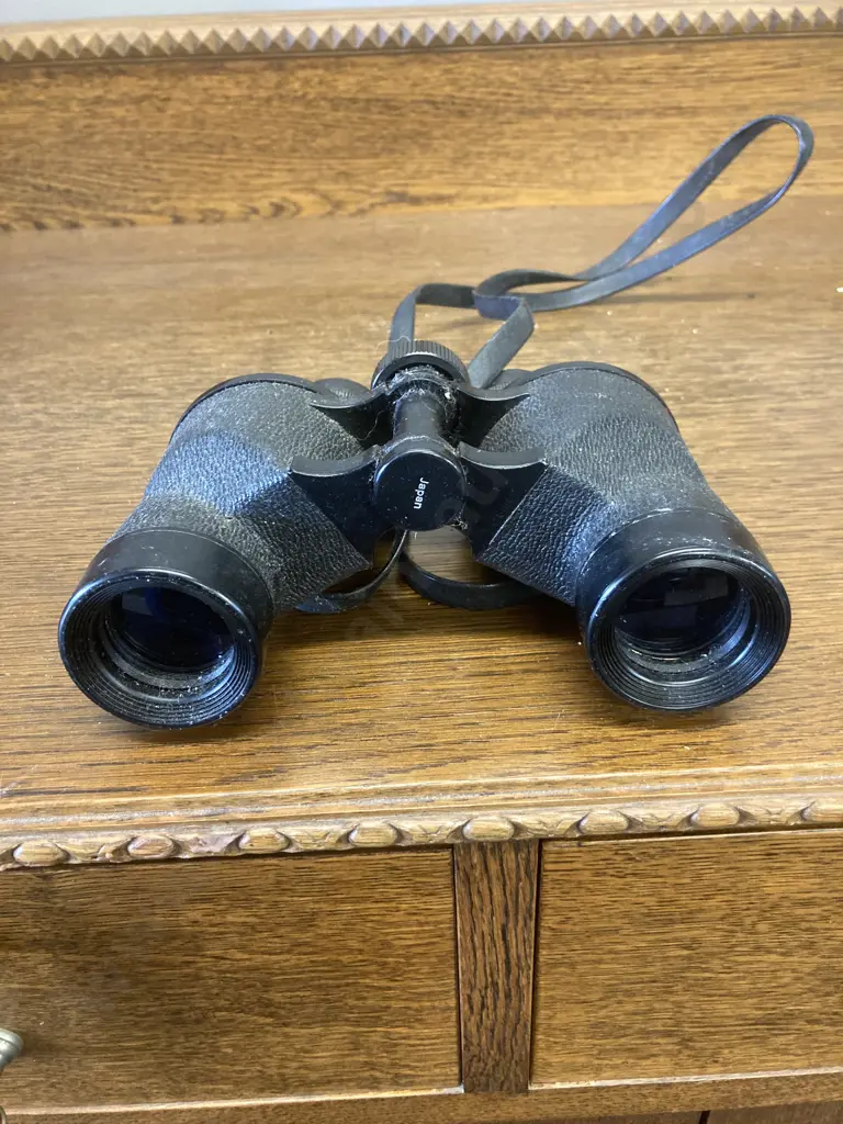 Vintage Canon 8x30 7.5 Coated Optics Field Binoculars With Neck Strap Image 1++