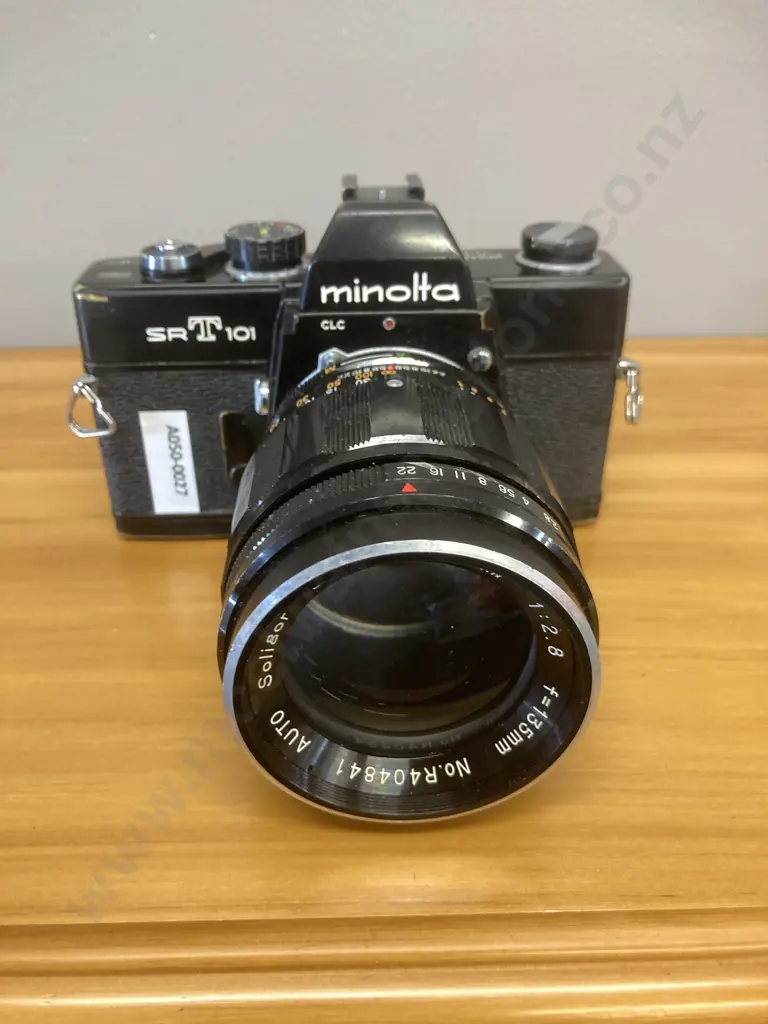 Minolta SRT101 Film Camera With Soligor 2.8/135mm Japan Auto Lens Image 1++