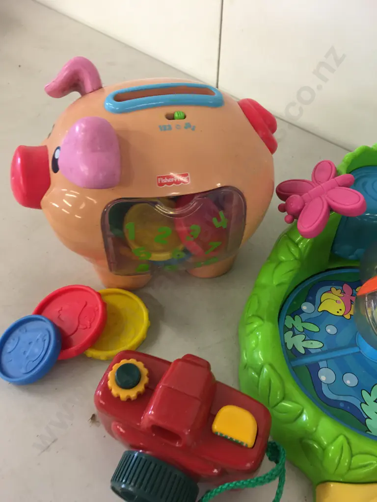 Fisher Price Jungle Friends Tree House, Laugh & Learn Piggy Bank, Toy Camera Etc Image 1++