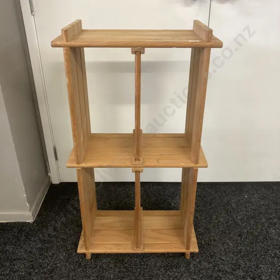 Wooden Modular Shelf Unit. H97 W53 D27cm