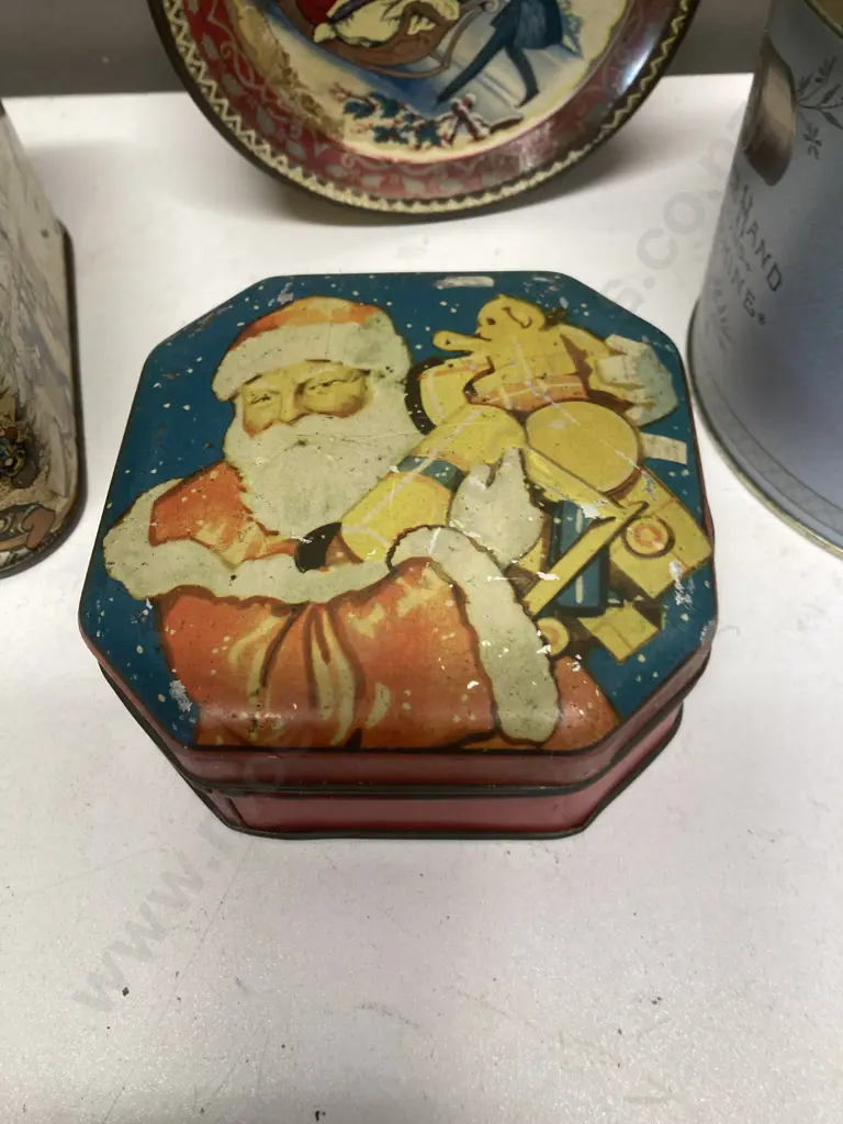 Vintage Mackintosh's Tins & J&P Coats Hinged Thread Tin Image 1++