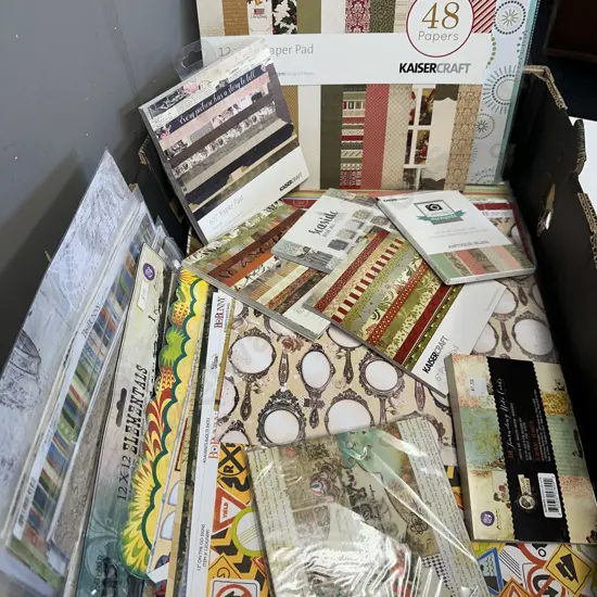 Scrapbooking Items Including Kaiser Craft, Elementals Etc