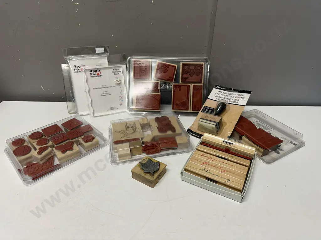 Assorted Scrapbooking Stamps & Acrylic Stamping Blocks Image 1++