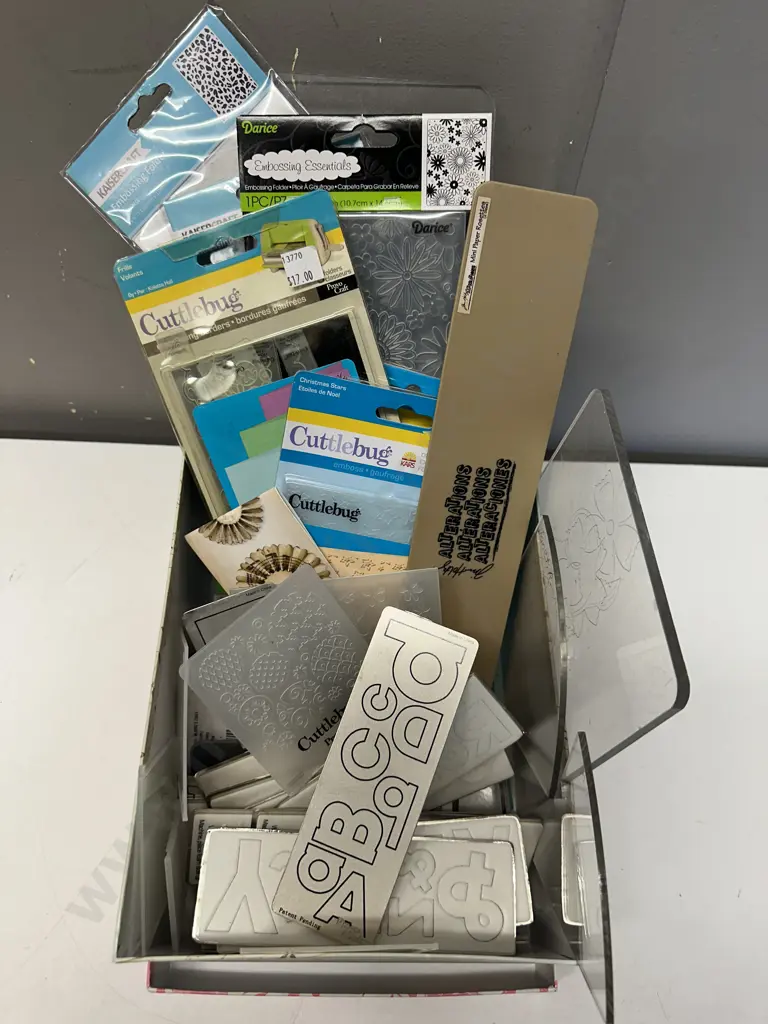 Assorted Embossing Essentials Including Cuttlebug Etc Image 1++