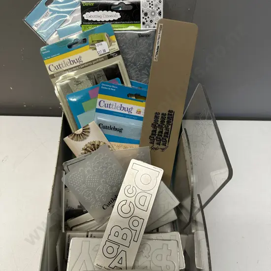 Assorted Embossing Essentials Including Cuttlebug Etc
