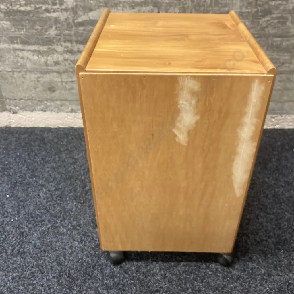 Solid Rimu 3 Drawer Mobile Unit. H58 W35 D41cm Image 1++