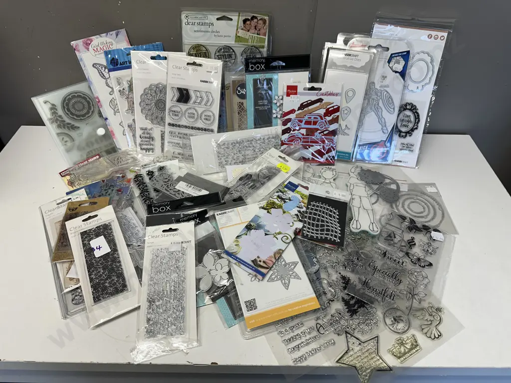 Selection Of Kaiser Craft Clear Stamps, Memory Box Craft Die Etc Image 1++