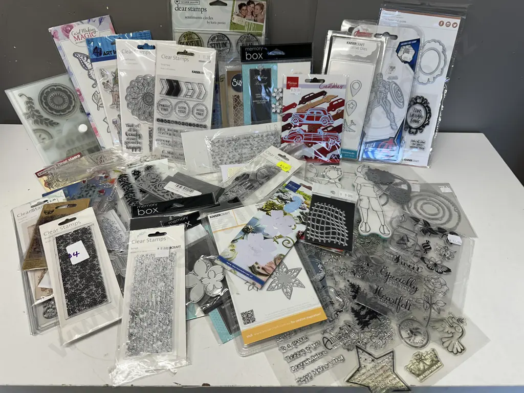 Selection Of Kaiser Craft Clear Stamps, Memory Box Craft Die Etc Image 1++