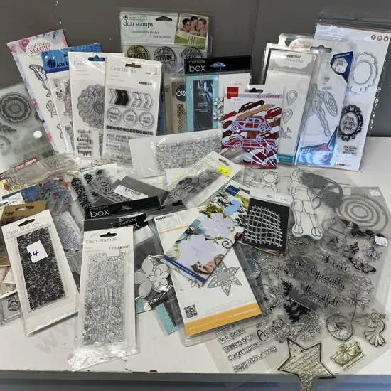 Selection Of Kaiser Craft Clear Stamps, Memory Box Craft Die Etc