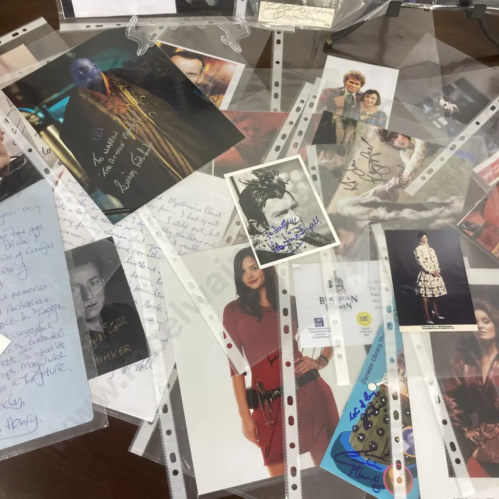 Dr Who Autographs & Signed Photos Etc Image 1++