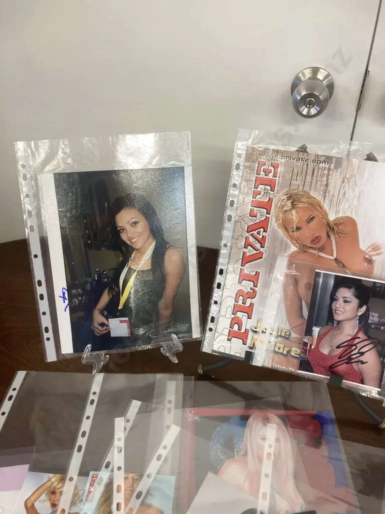 Adult Movie Actresses Signed Photos Etc Some With COA's Image 1++