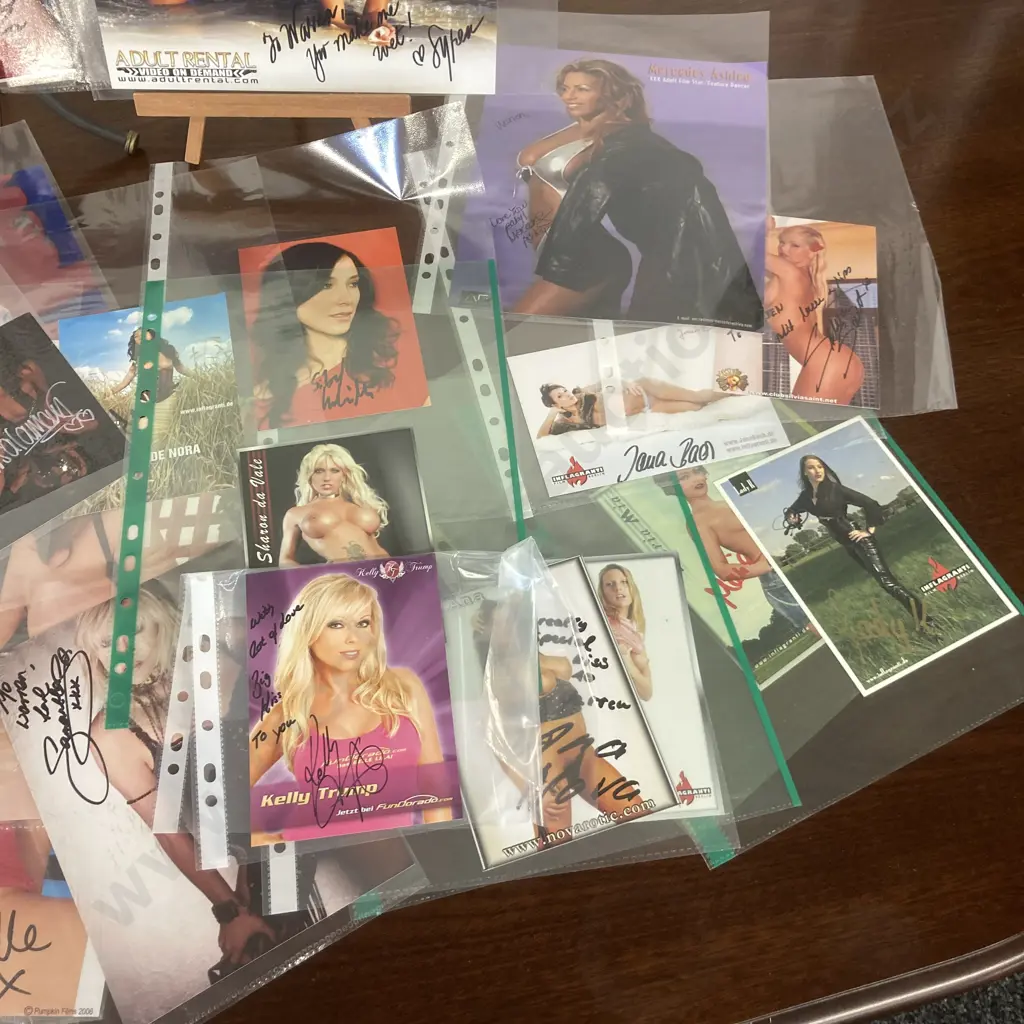 Adult Movie Actresses Signed Photos Etc Some With COA's Image 1++
