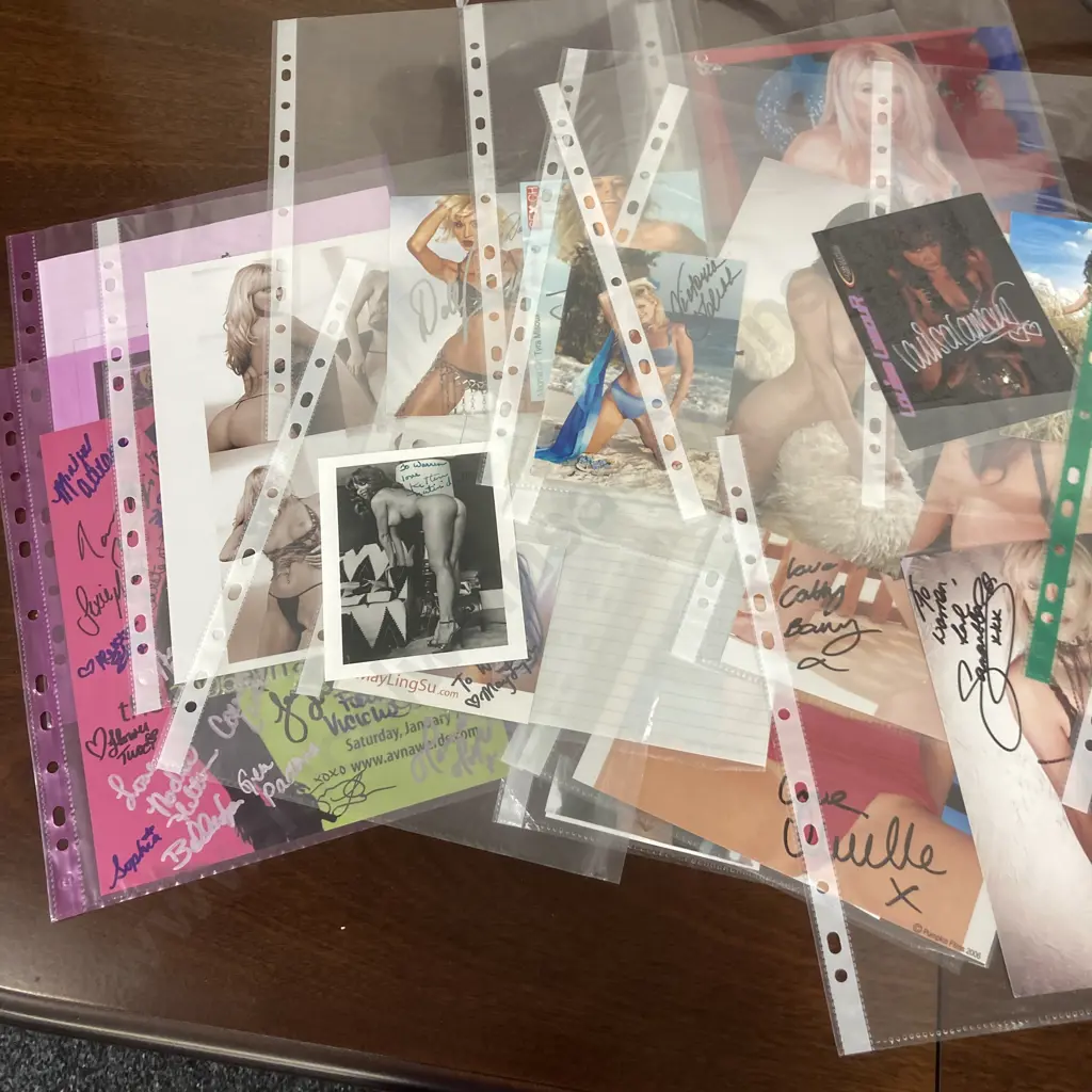 Adult Movie Actresses Signed Photos Etc Some With COA's Image 1++