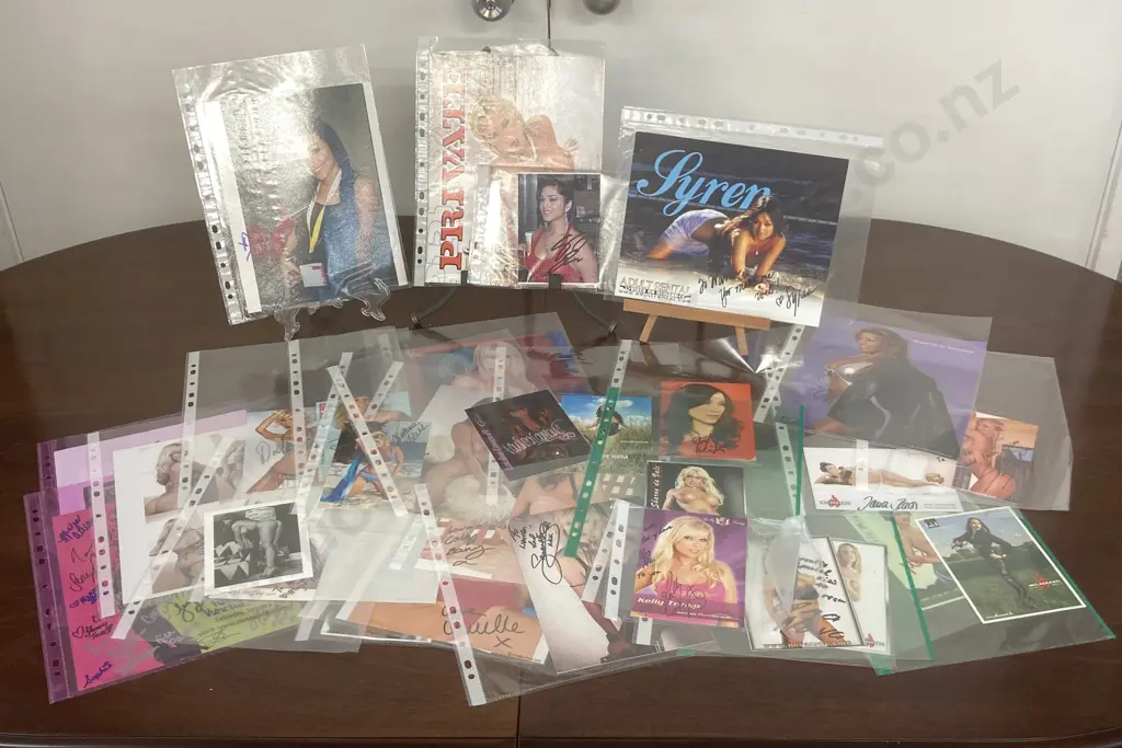 Adult Movie Actresses Signed Photos Etc Some With COA's Image 1++