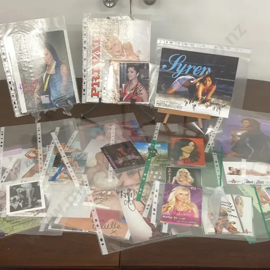 Adult Movie Actresses Signed Photos Etc Some With COA's