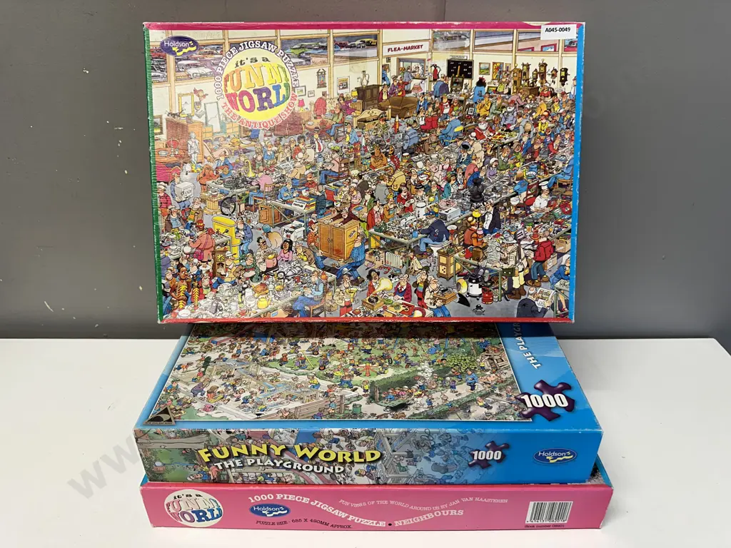 Its A Funny World 1000 Pce Jigsaw Puzzles x 3 Image 1++