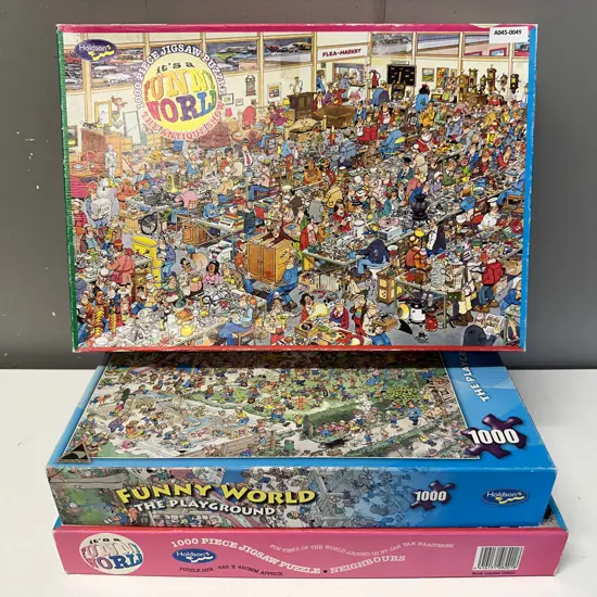 Its A Funny World 1000 Pce Jigsaw Puzzles x 3
