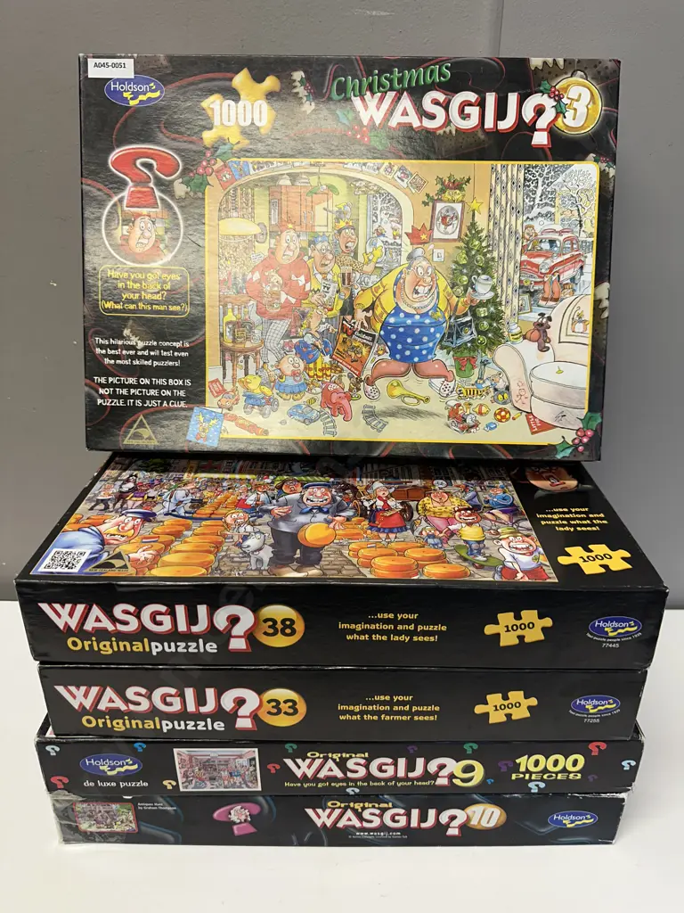 Wasgij 1000 Pce Puzzles - Christmas #3 With Originals Numbers 9, 33 & 38 Image 1++