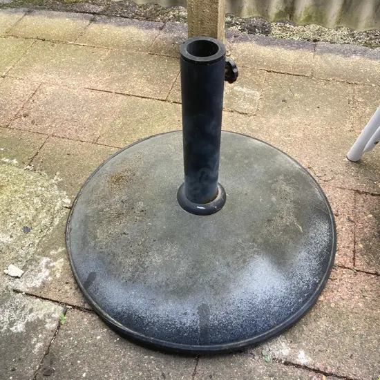 Umbrella Stand With Concrete Base