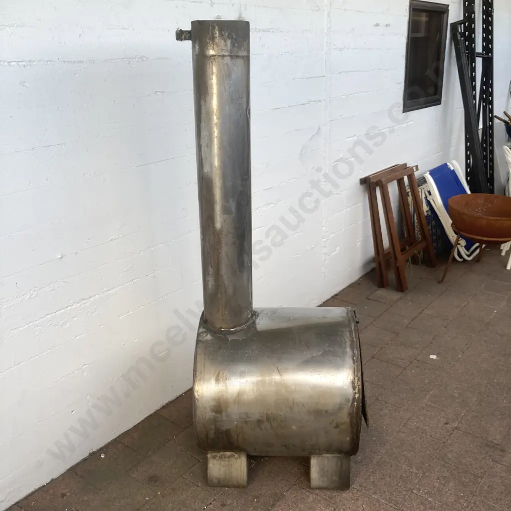 Marshall Stainless Steel Water Boiler / Heater. Fire Box 56 x 58cm, Flue Height 167cm Image 1++