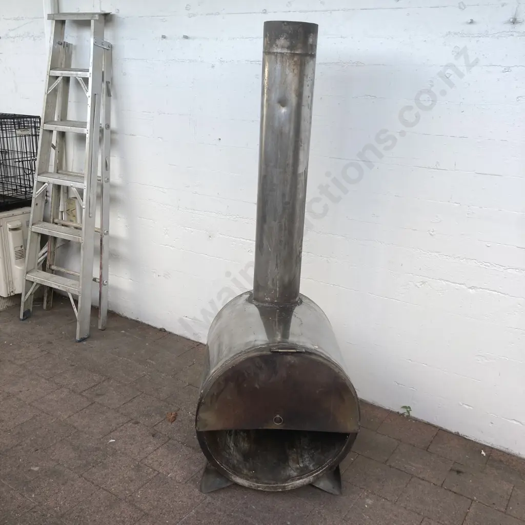 Marshall Stainless Steel Water Boiler / Heater. Fire Box 56 x 58cm, Flue Height 167cm Image 1++