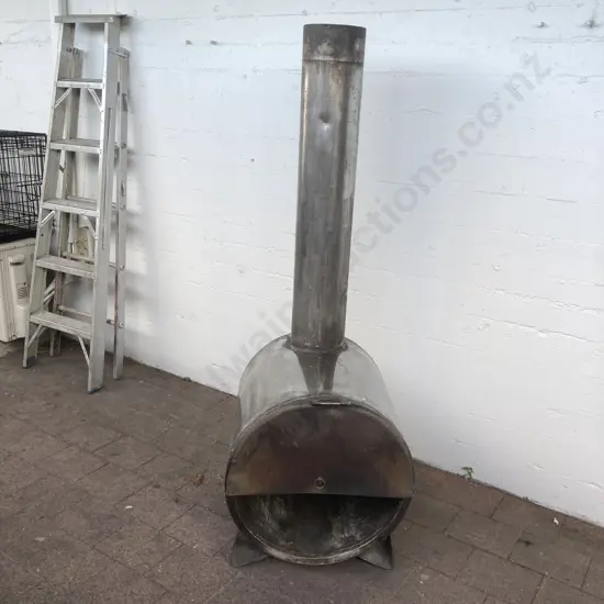 Marshall Stainless Steel Water Boiler / Heater. Fire Box 56 x 58cm, Flue Height 167cm