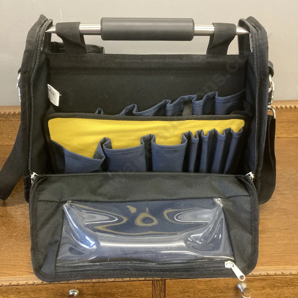 IRWIN Center Tote Tool Bag, Ridged Frame. H35 W46 D23cm Image 1++
