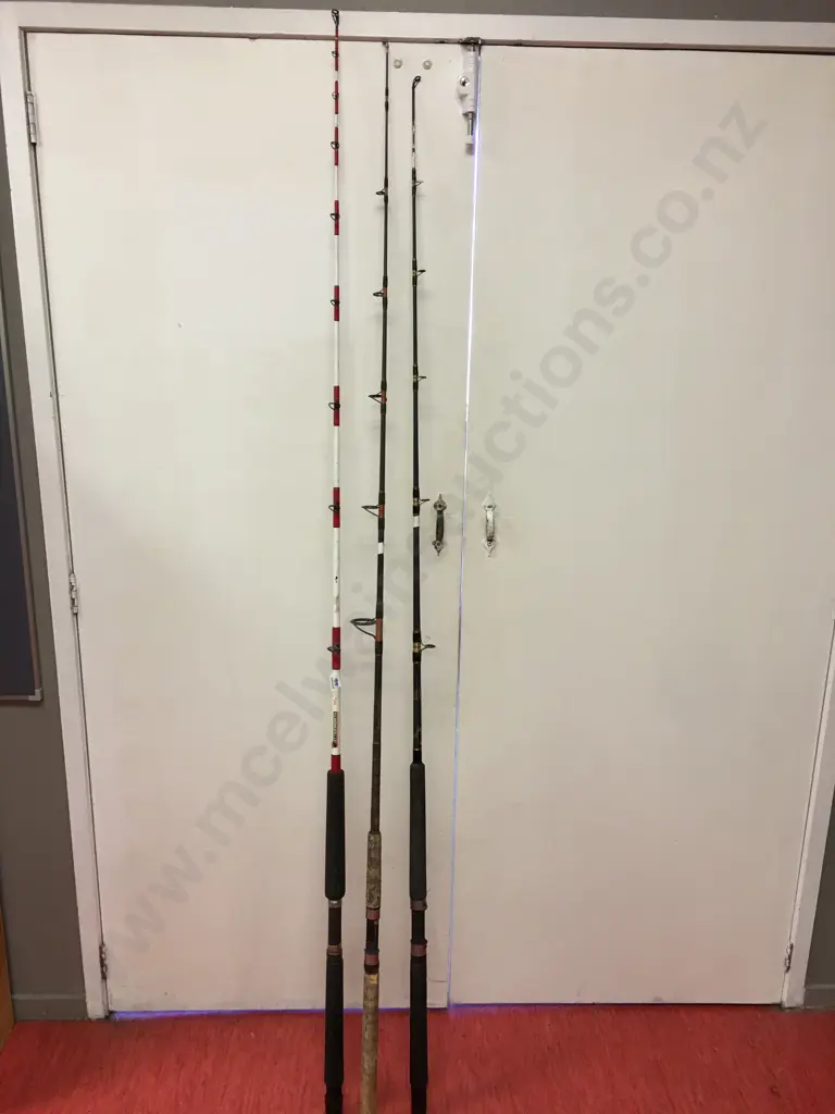 Fishing Rods x 3 - Penn Ultra Graph, Royale Gold Custom & Butterworth Jig King Image 1++