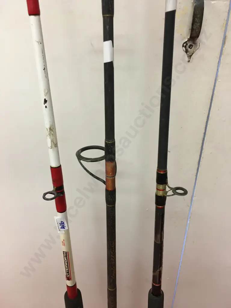 Fishing Rods x 3 - Penn Ultra Graph, Royale Gold Custom & Butterworth Jig King Image 1++