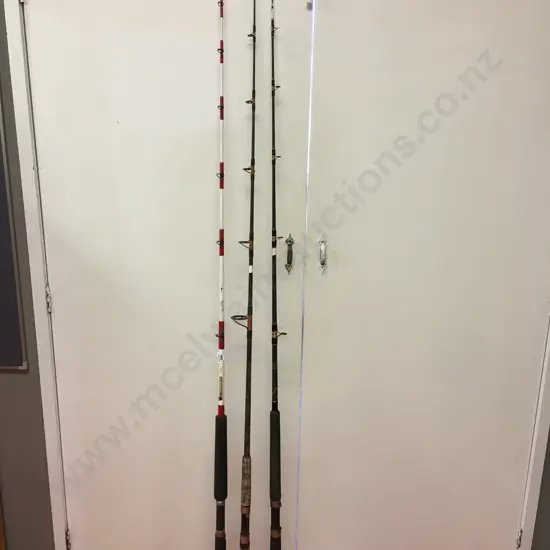 Fishing Rods x 3 - Penn Ultra Graph, Royale Gold Custom & Butterworth Jig King