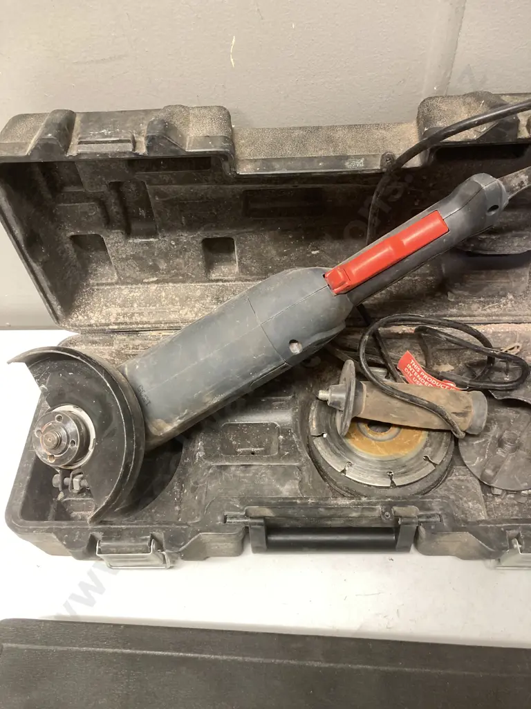 Vintage Socket Set & Ozito Angle Grinder In Case Image 1++