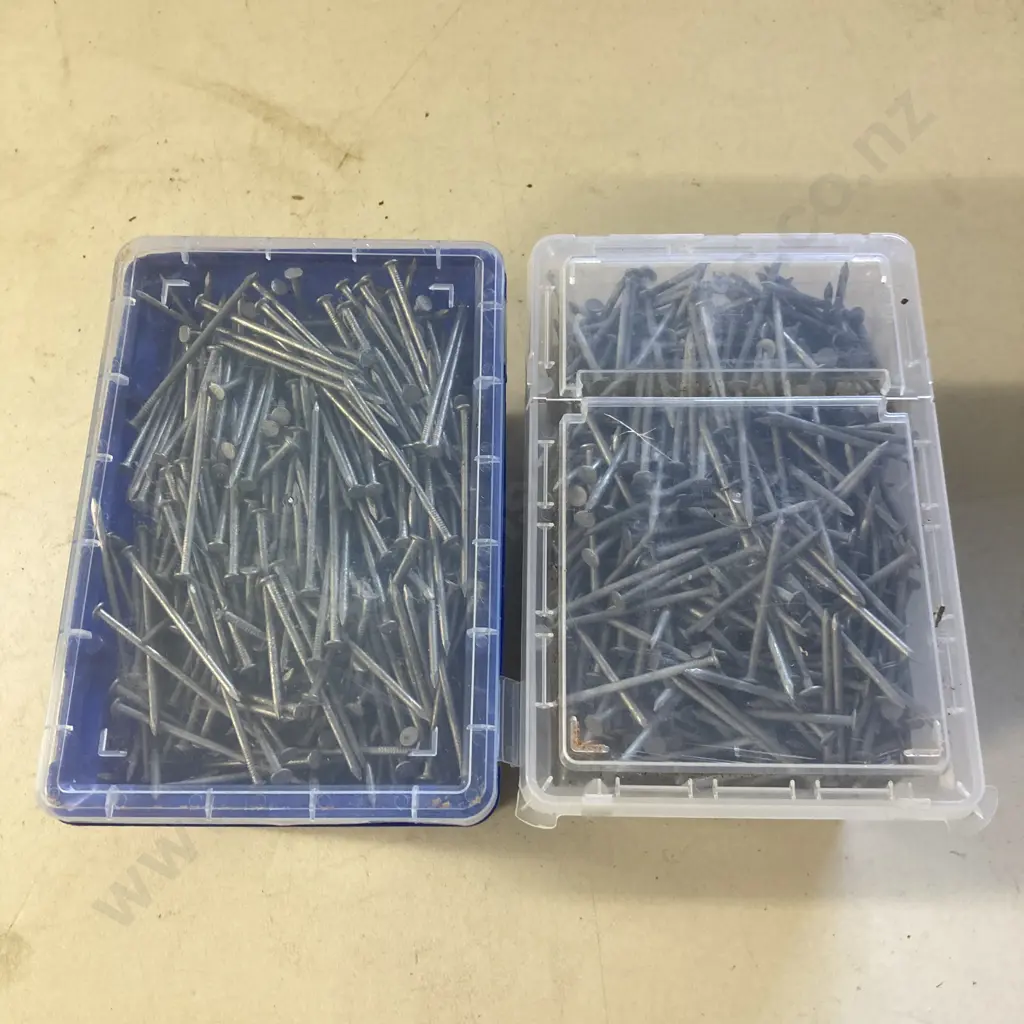 3.15x70 Galv Flat Head Nails x 5Kg & 60 . 3.15mm Galv Fibre Cement Nails x 5Kg Image 1++
