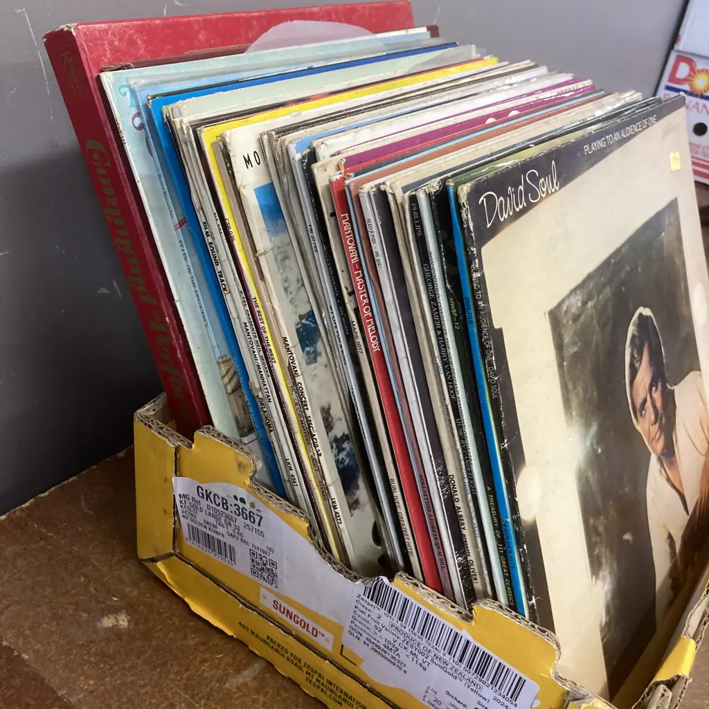 Box Lot Vintage Vinyl Lps Image 1++