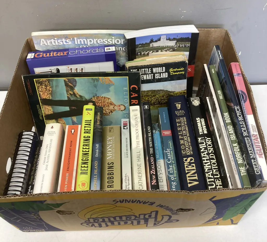Box Lot Books - Elton John Caribou, Guitar Chords Etc Image 1++