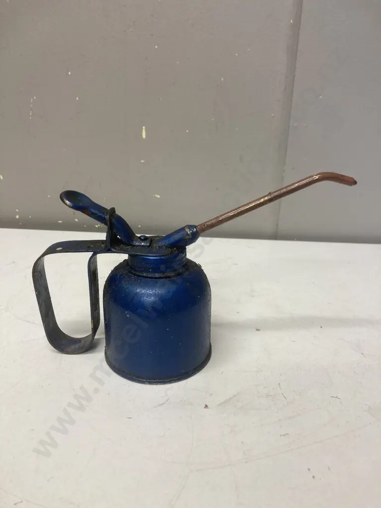 Vintage Pressol Blue Pump Oiler Metal Oil Can - Westerb Germany Image 1++