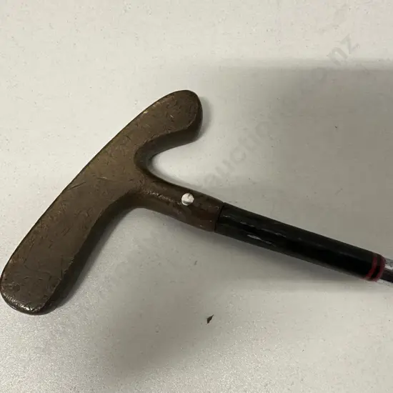 Vintage Golf Wiscmans Putter Brass Head  